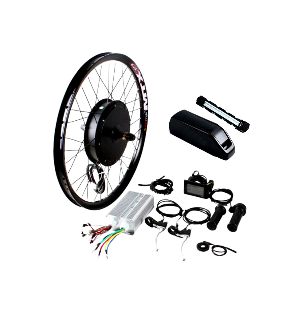 Electric hub wheel kit for e-bike conversion with motor and controller